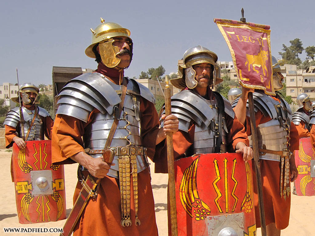 ancient roman army in battle